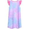 imagePerfashion Girls Nightgowns Soft Sleepwear Nightdress Flutter Sleeve KittenRabbit Pajamas 413 YearsTiedye U29