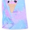 imagePerfashion Girls Nightgowns Soft Sleepwear Nightdress Flutter Sleeve KittenRabbit Pajamas 413 YearsTiedye U29