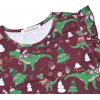 imagePerfashion Girls Pajama Sets Flutter Sleeve Ruffles Soft Pjs Size 413 Years SleepwearDinosaurburgundy M94