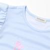 imagePerfashion Girls Pajama Sets Flutter Sleeve Ruffles Soft Pjs Size 413 Years SleepwearMint Rainbow Mermaid