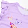 imagePerfashion Girls Pajama Sets Flutter Sleeve Ruffles Soft Pjs Size 413 Years SleepwearPurple Butterfly