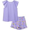 imagePerfashion Girls Pajama Sets Flutter Sleeve Ruffles Soft Pjs Size 413 Years SleepwearPurplerabbit Eggs Y86