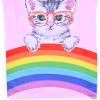 imagePerfashion Girls Pajama Sets Flutter Sleeve Ruffles Soft Pjs Size 413 Years SleepwearRainbow Cat U27