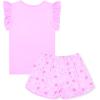 imagePerfashion Girls Pajama Sets Flutter Sleeve Ruffles Soft Pjs Size 413 Years SleepwearRainbow Cat U27