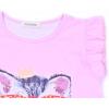 imagePerfashion Girls Pajama Sets Flutter Sleeve Ruffles Soft Pjs Size 413 Years SleepwearRainbow Cat U27