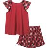imagePerfashion Girls Pajama Sets Flutter Sleeve Ruffles Soft Pjs Size 413 Years SleepwearReindeer Plaids N13