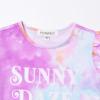 imagePerfashion Girls Pajama Sets Flutter Sleeve Ruffles Soft Pjs Size 413 Years SleepwearTie Dye T75