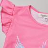 imagePerfashion Girls Pajama Sets Flutter Sleeve Ruffles Soft Pjs Size 413 Years SleepwearWatermelon Rainbow Horse