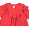 imagePerfashion Girls Ruffle Swing Dresses ShortLong Sleeve Cotton with Pit Bar Casual Dress for 413 Years