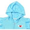 imagePerfashion Swimwear Cover Up for Girls Terry Swim Cover Ups Hooded Kids Zipup CoverupsBlue B28