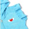 imagePerfashion Swimwear Cover Up for Girls Terry Swim Cover Ups Hooded Kids Zipup CoverupsBlue B28