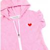 imagePerfashion Swimwear Cover Up for Girls Terry Swim Cover Ups Hooded Kids Zipup CoverupsPink 03401