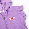imagePerfashion Swimwear Cover Up for Girls Terry Swim Cover Ups Hooded Kids Zipup CoverupsPurple 29