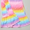 imagePerfashion Swimwear Cover Up for Girls Terry Swim Cover Ups Hooded Kids Zipup CoverupsRainbow A86
