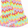imagePerfashion Swimwear Cover Up for Girls Terry Swim Cover Ups Hooded Kids Zipup CoverupsTriangle Stripes H20