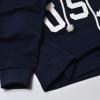 imagePerfashion Women Sweatshirt Crop Top Hoodie Long Sleeve SweatshirtsUsa Navy