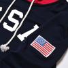 imagePerfashion Women Sweatshirt Crop Top Hoodie Long Sleeve SweatshirtsUsa Navy
