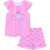 imagePerfashion Girls Pajama Sets Flutter Sleeve Ruffles Soft Pjs Size 413 Years SleepwearDog With Bowtie M32