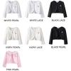 imageGirls Long Sleeve Lace Bolero Shrugs Cotton Cardigan Dress Cover UpIvory Lace