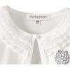 imageGirls Long Sleeve Lace Bolero Shrugs Cotton Cardigan Dress Cover UpIvory Pearl