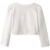imageGirls Long Sleeve Lace Bolero Shrugs Cotton Cardigan Dress Cover UpIvory Pearl
