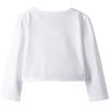 imageGirls Long Sleeve Lace Bolero Shrugs Cotton Cardigan Dress Cover UpWhite Lace