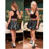imagePerfashion Girls Bubble Skirt Metallic Puff Balloon Cute Mini Skorts Dance Outfits with Shorts 413YBlack 13914
