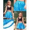 imagePerfashion Girls Bubble Skirt Metallic Puff Balloon Cute Mini Skorts Dance Outfits with Shorts 413YBlue 4914