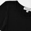 imagePerfashion Girls Long Sleeve Dresses Tiered Ruffle Swing Tunic Midi Dress 413YBlack