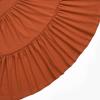 imagePerfashion Girls Long Sleeve Dresses Tiered Ruffle Swing Tunic Midi Dress 413YRed Brown