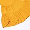 imagePerfashion Girls Long Sleeve Dresses Tiered Ruffle Swing Tunic Midi Dress 413YYellow