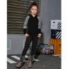 imagePerfashion Girls Long Sleeve Shirt Hoodie Active Tee Pullover Top with Thumb Hole Workout Running 615YearsBlack451