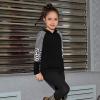 imagePerfashion Girls Long Sleeve Shirt Hoodie Active Tee Pullover Top with Thumb Hole Workout Running 615YearsBlack451