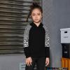 imagePerfashion Girls Long Sleeve Shirt Hoodie Active Tee Pullover Top with Thumb Hole Workout Running 615YearsBlack451