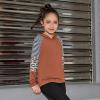 imagePerfashion Girls Long Sleeve Shirt Hoodie Active Tee Pullover Top with Thumb Hole Workout Running 615YearsBrown451