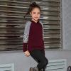 imagePerfashion Girls Long Sleeve Shirt Hoodie Active Tee Pullover Top with Thumb Hole Workout Running 615YearsBurgundy451