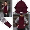 imagePerfashion Girls Long Sleeve Shirt Hoodie Active Tee Pullover Top with Thumb Hole Workout Running 615YearsBurgundy451