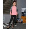 imagePerfashion Girls Long Sleeve Shirt Hoodie Active Tee Pullover Top with Thumb Hole Workout Running 615YearsPink451