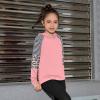 imagePerfashion Girls Long Sleeve Shirt Hoodie Active Tee Pullover Top with Thumb Hole Workout Running 615YearsPink451