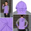 imagePerfashion Girls Long Sleeve Shirt Hoodie Active Tee Pullover Top with Thumb Hole Workout Running 615YearsPurple451
