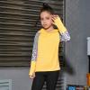 imagePerfashion Girls Long Sleeve Shirt Hoodie Active Tee Pullover Top with Thumb Hole Workout Running 615YearsYellow451