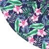 imagePerfashion Girls Summer Dresses Printed Casual Loose Sundress Smocked Waist RollSleeveTropical Plants G63