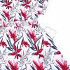 imagePerfashion Girls Summer Dresses Printed Casual Loose Sundress Smocked Waist RollSleeveWhite Hawaiian 20b