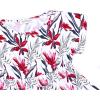 imagePerfashion Girls Summer Dresses Printed Casual Loose Sundress Smocked Waist RollSleeveWhite Hawaiian 20b