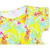 imagePerfashion Girls Summer Dresses Printed Casual Loose Sundress Smocked Waist RollSleeveYellow Hawaiian 17b