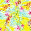 imagePerfashion Girls Summer Dresses Printed Casual Loose Sundress Smocked Waist RollSleeveYellow Hawaiian 17b