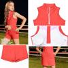 imagePerfashion Girls Tennis Dress 14 Zip Golf Outfit Builtin Bra ampamp Shorts Pickleball Athletic Dress Workout Pockets 413YRed 58424