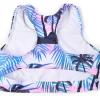 imagePerfashion Girls TwoPiece Swimsuits Tankini Sets Swimwear Bathing Suit Beach SportCoconut Tree K04