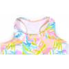 imagePerfashion Girls TwoPiece Swimsuits Tankini Sets Swimwear Bathing Suit Beach SportColored Leaf 73a