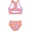 imagePerfashion Girls TwoPiece Swimsuits Tankini Sets Swimwear Bathing Suit Beach SportCute Leopard Q57